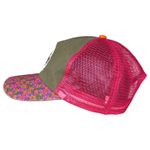Natural Life Pink Free Spirit Wild Heart Floral Mesh Hat Snapback One Size Photo 3
