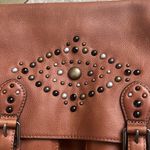 Ralph Lauren Studded Leather Noa Crossbody with Front Pockets, Brown, New w/Tag Photo 14