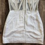 Retrofête Retrofete Ludlow Dress in White Size Small NWT Crystals Corset Strapless Bride Photo 10