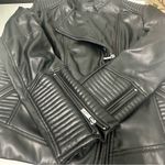 The Limited  Faux Leather jacket PXL  Moto  BIKER Jacket Photo 10