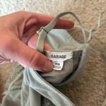 Garage  Green Lace Corset Crop Top Photo 3