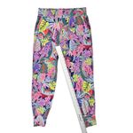 CAbi  Bright Tropical Print Snappy Joggers Pants #5966 Pockets Size Small Photo 2