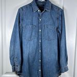 Lucky Brand  Denim Button Down Shirt True Indigo Boyfriend Size XS GUC #2717 Photo 0