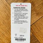 Lululemon Awesoma Long Sleeve V Neck Henley Size 4 EUC Photo 5