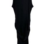 Michael Stars  Black Wren Midi Dress with Slit Ribbed Knit Size Medium Photo 1