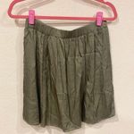 Nation Ltd NWT  Birdie Olive Green Satin Mini Skirt Size Medium Photo 4