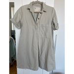 Pilcro Anthropologie Beige Oversized Utility Khaki Dress Women’s, Size XS, EUC Tan Photo 1