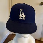 Los Angeles Dodgers New Era fitted hat 7 1/8 unisex Blue Photo 1