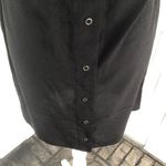 Haute Hippie  Women's Black Snap Button Pocket Sleeveless Shirt Dress sz XS Photo 6