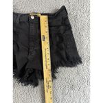 Aphrodite Womens Black Denim Shorts Medium Distressed Fringe Raw Hem High Rise Boho‎ Party Photo 3