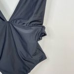 Aerie  Black Plunge One Piece Swimsuit Swim Bathing Suit womens S Long Tall Photo 1