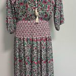 Diane Freis Original Georgette Maxi Dress Bohemian flower Floral Printed Multiple Size M Photo 3