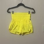 Free People FREE‎ PEOPLE MOVEMENT LEMON YELLOW HIGH WAST SHORTS THE WAY HOME Size XS Photo 1