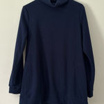 Crown & Ivy  Women’s Navy Blue Sweater Pockets‎ Size Medium Photo 0
