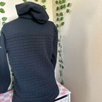 Columbia  quilted pattern black half zip hoodie women’s medium Photo 4