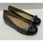 Softspots Quilted Leather Round Toe Slip On Shoes Captoe Buckle‎ Black Gray 6.5 Gray Photo 2