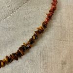 Goldstone and tigers eye chip beaded necklace Brown Photo 1