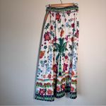 Rachel Zoe Tropical Floral Maxi Skirt Womens S Linen Blend Boho Summer Beach Photo 3