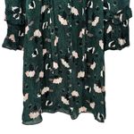 Derek Lam 10 Crosby Scribble Printed Dress size 6 Silk Button Front Ties Green Photo 5