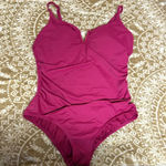 Time And Tru  One Piece Fuchsia Swimsuit Sz 1X 16W-18W Photo 0