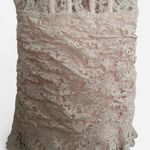 Bardot Danni Lace corset waist mini dress with frill hem in soft pink lace M Photo 4