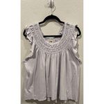 Free People WE THE FREE Coconut Gathered Lilac Basic T-Shirt Photo 1