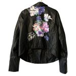 Torrid 2 Moto Jacket Women Cropped Black Floral Faux Leather Designer Modern Photo 1