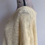 Blank Paige  V-Neck Pale Yellow Crop Length Boho Oversized Sweater Sz M/L Photo 5