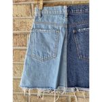 Revice Denim NWT Revice Coast To Coast 2 Tone Mini Denim Jean Skirt 26 Distressed Photo 8