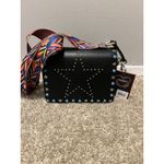 NEW Diophy Women's Vegan Leather Black Handbag w/ Aztec Guitar Strap Photo 12