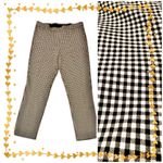 Nicole Miller Women’s  pull on dress pants - black & white checked - size 12 Photo 1