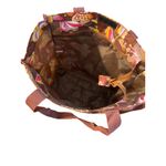 Butterfly Print Brown Tote Bag Zip Top Easy Wipe Clean Lunch Diaper Coin Purse Photo 6