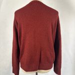 Forever 21  Women Small Burgundy Textured Crew Neck Long Sleeve Pullover Sweater Photo 2
