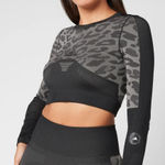 adidas by Stella McCartney Truepurpose Long Sleeve Crop Top Size M Workout Gym Gray Size M Photo 0