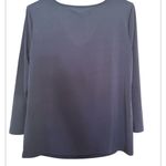 Charter Club  NWOT Draped Neck Navy Top Photo 1