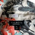 Talbots  Multicolor Floral Nantucket Button Up Top Women Petite Sz Medium | 1-15 Photo 2