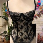 1970’s vintage Dolores promise by poirette lingerie lace coquette girl size 34 Black Photo 2