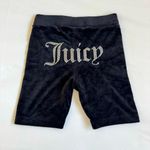 Juicy Couture  Big Bling Velour Biker Shorts Liquorice Black Photo 2