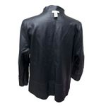 Chico's Jacket Kimberly Reversible Midnight Lava Leather Animal Snake Print L Photo 6