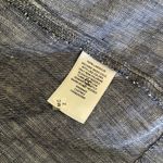 Caslon  Blue Linen Open Long Sleeve Coat / Top Photo 7