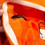 Karen Millen Boucle Feather Hem Pencil Dress Womens 8 Orange Glam Party Feminine Photo 10