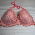 Victoria's Secret Victoria’s Secret Pink Lace Lined Underwire Halter Top Bikini Top Swimwear 34D Photo 2