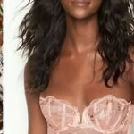 Victoria's Secret  Fashion Show Dream Angels Metallic Lace mesh bra Corset 36D Photo 0