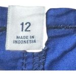 Old Navy  Women's Navy Floral Pattern Chino Shorts Sz 12 Photo 2