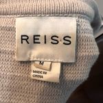 Reiss  Cardigan Sweater Textured Beige Cream Clasp Front Cotton Size Medium Photo 8