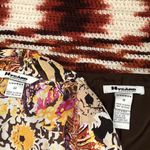 Peter Nygard 100% Silk Nygard Boho Indie Pink yellow wrap top blouse shirt sleeveless jacket & skirt set #whimsical #fairy Measurement in pics Photo 2