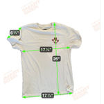 Goodfellow & Co Women's Cream Short Sleeve Tee with Red Hearts S Photo 3