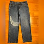 Old Navy Women's Casual Streetwear High-Rise WIDE-LEG DK NICKY Blue Jeans|Size:6 Photo 4