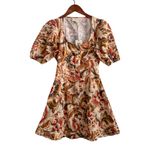 NWT Love the Label Fiona Floral Lainy Dress Sz XS Orange Photo 1