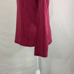 Carhartt Long Sleeve Rounded V-neck Wine Red Tee Top Size L (12-14) Photo 4